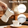 Mogrecha Moka Pot 2 Pcs Filter with 3 Pcs Silicone