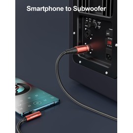 SOUNDFAM 90 Degree Right Angle 3.5mm to XLR Cable Male to Male XLR to 1/8 Inch Cable for Mixing Console, Sound Card, Speaker and More(3 Feet, Wine Red)