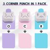 LEONTOOL 3-Way Corner Punch, Corner Cutter, Kadomaru-kun, 3-in-1 Round Punch,