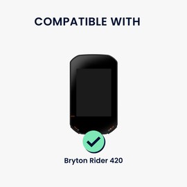kwmobile 2 x Bicycle GPS Screen Protector Compatible with Bryton Rider 420 Film - Set Screen Protector for Bike GPS Computer - Transparent Screen Protector Made of PMMA