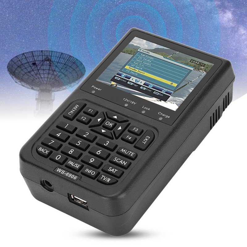 SatLink WS‑6906 Digital Satellite Antenna Search Device Signal Finder 3.5