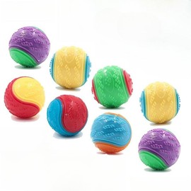 RILOOP Scooby-Doo Durable Squeaky set of 8 Dog Balls for teeth Cleaning Interactive