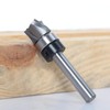 Spiral Flush Trim Template Router Bit 1/4" Shank, Solid Carbide