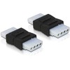 DeLOCK Adaptor Power 4pin 13.3 cm 5.25 ” female/female
