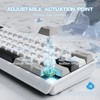 MAMBASNAKE X60 HE Magnetic Switch Keyboard Adjustable Actuation,BT/2.4G/Wired Tri-Mode 60%