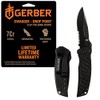 Gerber Gear 31-000594 - Cuchillo Swagger, borde dentado, punto de