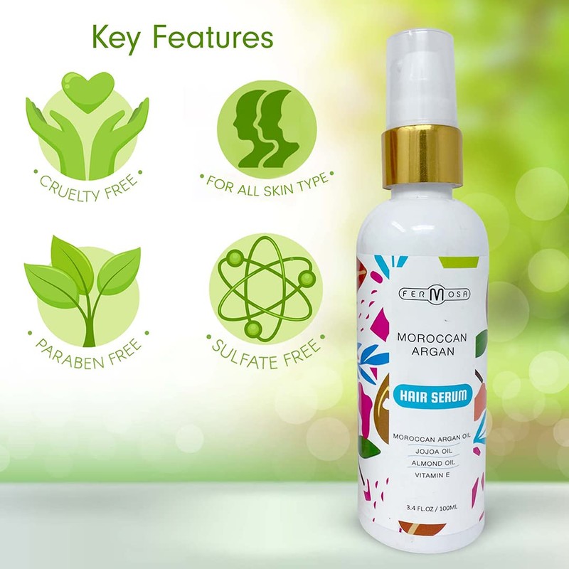 Fermosa Moroccan Argan Oil Premium Hair Serum - Hair Repairing