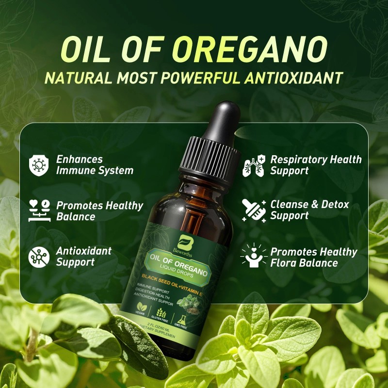 Beworths Oil of Oregano - Pure Wild Mediterranean Minimum 84%