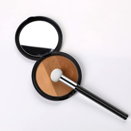 6 Pcs Foundation Sponge Powder Brush Makeup Puff Sponge with Handle Mushroom Makeup Sponges Concealer Sponge Makeup Brush Eye Makeup Applicator Eyeshadow Brushes for Women Girls (Black)