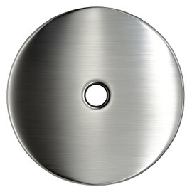 trust4care 4-Pack Thick Brushed Satin Nickel Backplate for Cabinet Knobs, 2-1/3" Round Rosette Plate Sheet for Bifold Closet Doors, Large Escutcheon Back Plates for Doorknobs & Pulls, Handles
