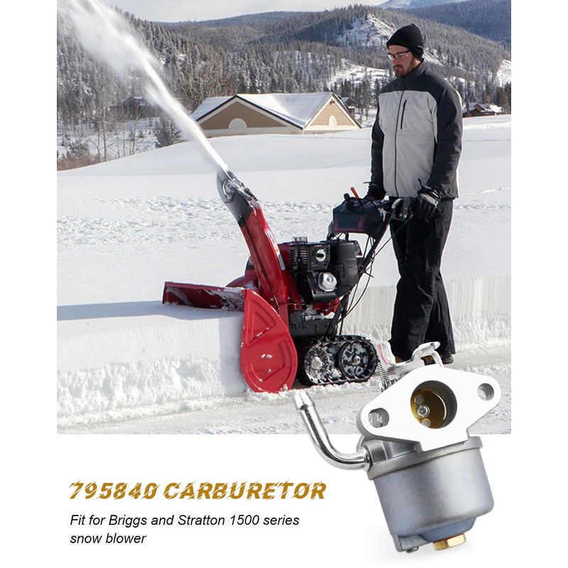 795840 Carb Fits for Briggs and Stratton 1500 series snow