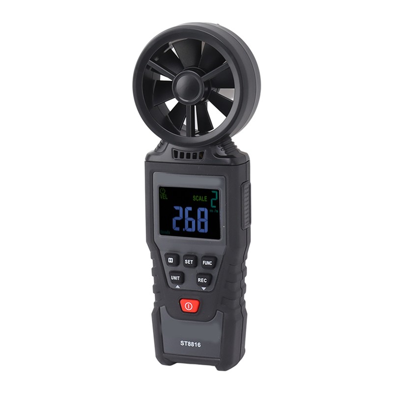 Handheld Anemometer LCD Display Strong Anti Interference Wind Speed Meter