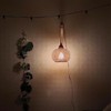 Frideko Bamboo Lantern Plug in Wall Sconces Wicker Wall Lamp