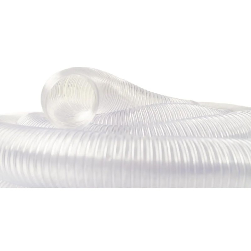 Manguera Flexible de PVC, 2 Pulgadas x 3 Metros, Transparente,