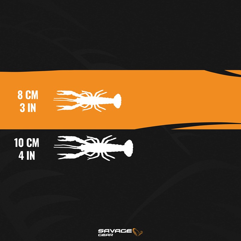 4D Craw 3" & 4" 6pcs| Ultra Realistic Look