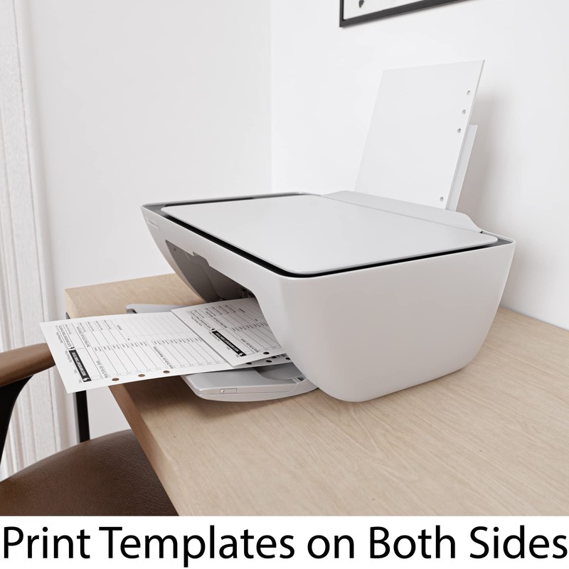 A5 Blank Paper, 120 GSM, 6-Hole Punched, 200 Sheets (400