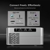 Wellsonic Native 1080P Mini Projector, Real 240 ANSI Lumens, Easy