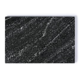 Koville Natural Black Marble Cutting Board for Kitchen Counter, 12" x 8" Real Stone Slab Marble Cheese Board for Home Decor, Granite Pastry Boards Granite Cutting Boards Bathroom Tray Candle Plate
