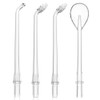 Water Flosser Replacement Nozzles - 360° Rotatable Jet Tips, Durable