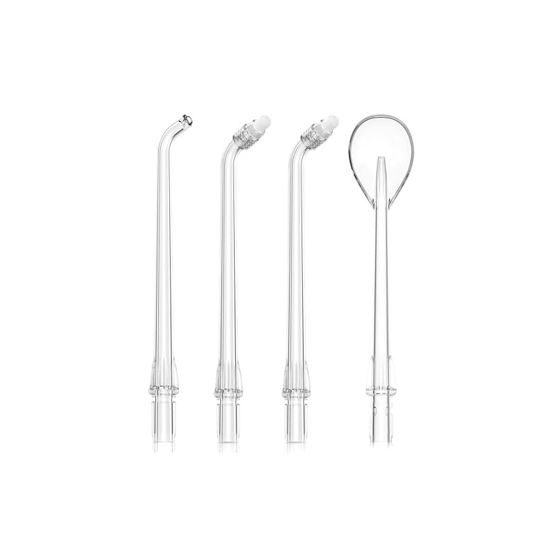 Water Flosser Replacement Nozzles - 360° Rotatable Jet Tips, Durable