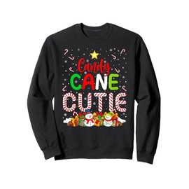 Candy Cane Cutie Christmas Pajama Costume Adults and Kids Sweatshirt