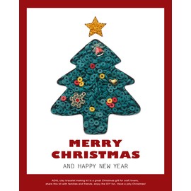 ADIIL 7200pcs Clay Beads Bracelet Making Kit, 6mm Polymer Heishi Beads for Jewelry Making, Friendship Bracelet Kit Birthday Gift for Adults Christmas