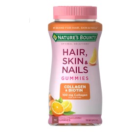 Nature's Bounty Hair Skin&nails Colágeno Y Biotina 90 Gomas Naranja