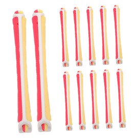 OATIPHO 24pcs Flexible Hair Perm Rods for Women Curling Rollers for Short Hair Multi-Color Perm Rods for Curls Soft Curling Tools