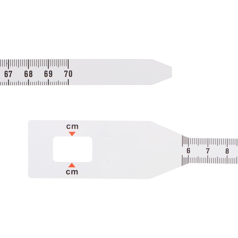 sourcing map 2Pcs Head Circumference Tape 70cm Plastic Measuring Rule