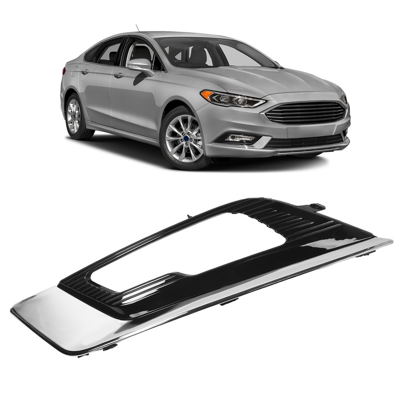 Front Fog Light Grille Cover Scratch Resistant Chrome Fog Lamp