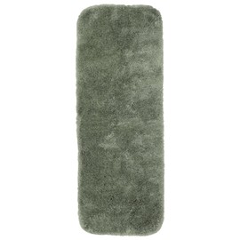 Garland Rug Finest Luxury Green Deep Fern 22 in. x 60 in. Ultra Plush Washable Bath Rug -Soft, Fluffy, Non-Slip Design for Your Bathroom, Combining Comfort, Durability, and Elegance for Your Home