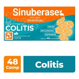 Sinuberase Probióticos Bacillus Coagulans Millón Ufc Comprimidos Alivia Síntomas Colitis Desde Raíz Dolor Inflamación Distensión Restaura Equilibrio