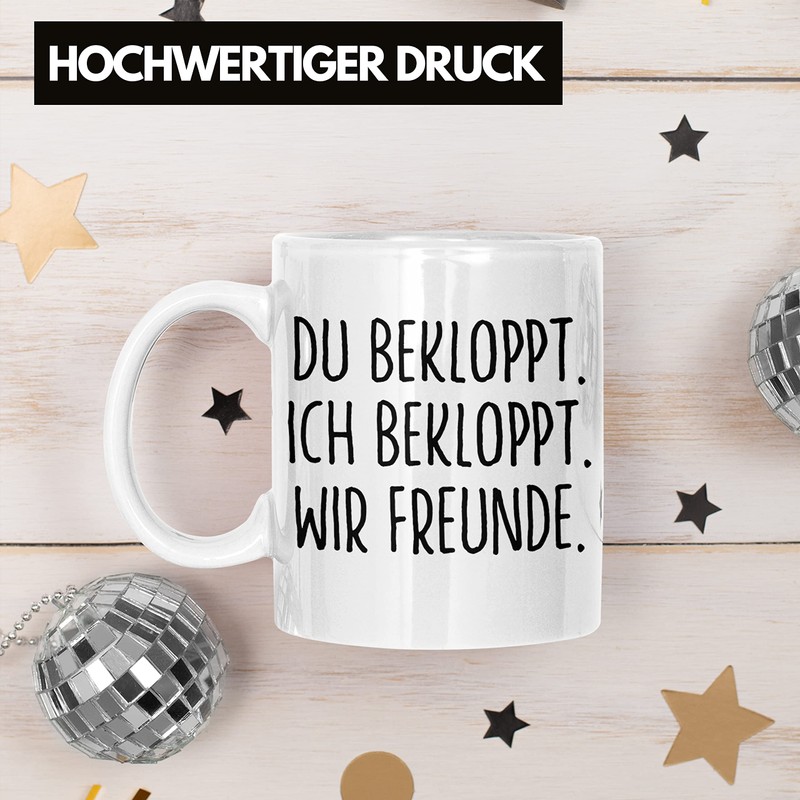 Trendation - Beste Freunde Tasse Geschenk Beste Freundin Freund Kaffeetasse