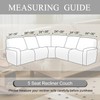 HDCAXKJ Reclining Sectional Couch Covers Velvet L Shaped Sectional Sofa