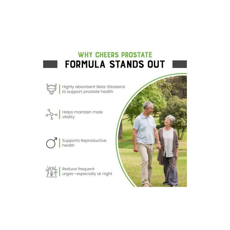 Cheers Prostate Formula for Men, Selenium, Zinc & Vitamin B6,