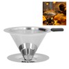 Stainless Steel Coffee Dripper Drip Cone Coffee Filter Reusable Coffee