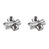 Hettich Cross Mounting Plate Oblong Hole Height Adjustment for Sensys