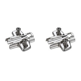 Hettich Cross Mounting Plate Oblong Hole Height Adjustment for Sensys and Intermat Hinges (9071626) x2