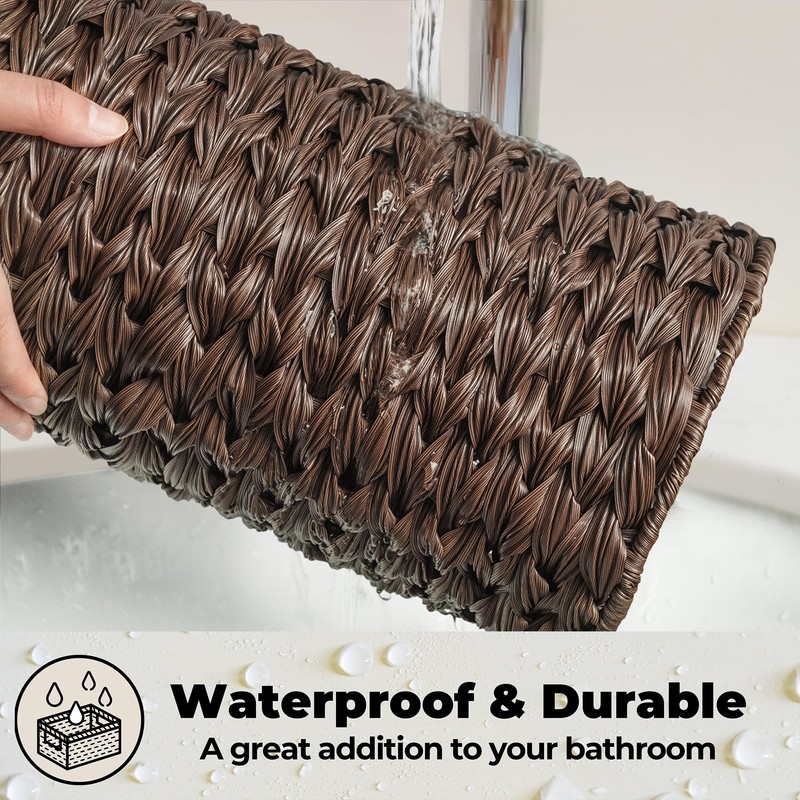 GRANNY SAYS Toilet Paper Storage Basket with Lid, Toilet Paper