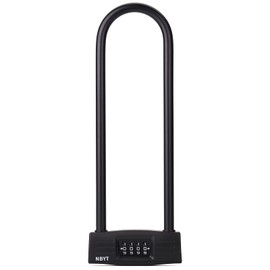 NBYT Shackle Locks Resettable Combination Bicycle U Lock/D Lock, Suitable for Bicycle/Motorcycle, 12 mm Lock Beam, Suitable for Heavy Protective Long Bicycle Combination Padlock