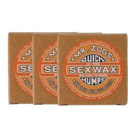 SEXWAX Quick Hump Wax for Surfing 4X Orange Label Set of 3
