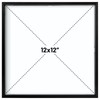 Frametory, 12x12 Floating Picture Frame - Metal Photo Frame -