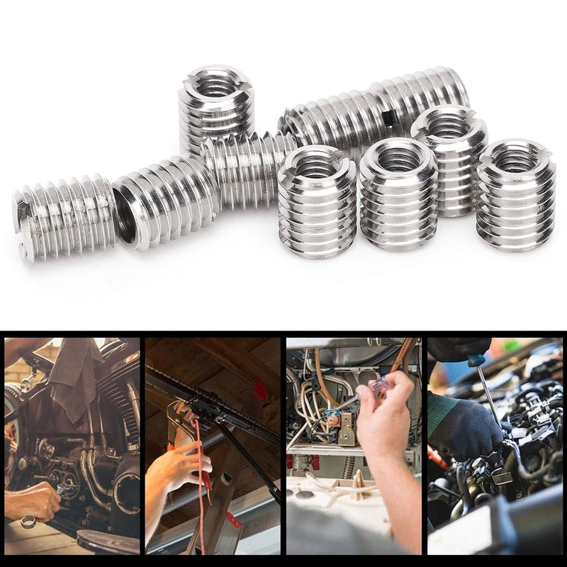 10 Pcs Insert Nut Reducing Repairing M6 x 1.0 Female