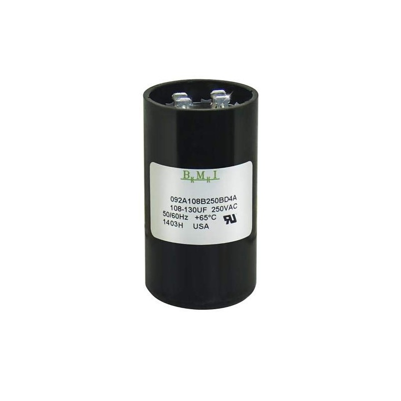 108-130 uF x 220/250 VAC - BMI Start Capacitor #
