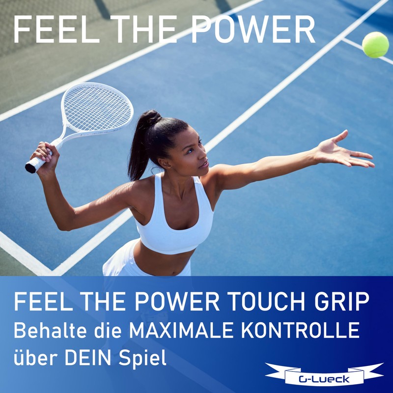 G-Lueck Set of 50 Tennis Premium Overgrip Power Touch -
