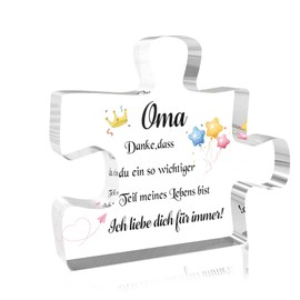 Mother's Day Gift for Grandma, Gifts for Mother's Day, Birthday, Christmas, Valentine's Day, Anniversary, Acrylic Glass Plate, Funny Romantic Meaningful Thank You Gifts Grandma for Women from Grandson