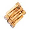 HilBeliFU 6Pcs Guitar Bridge Pins, 3cm Brass Guitar Pegs Set,