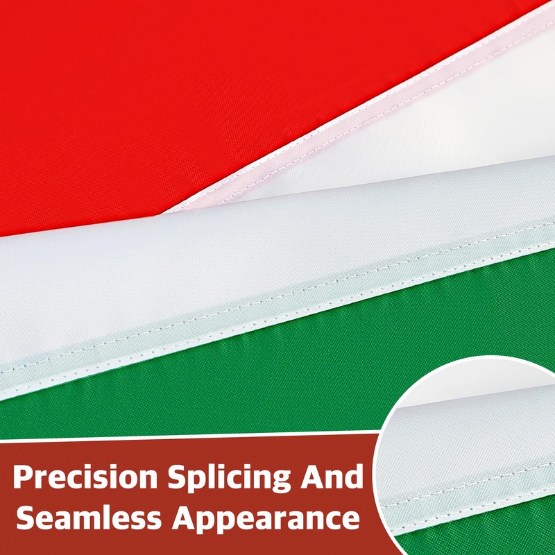 Italy Flag 3x5 Ft Outdoor, 210D Oxford Fabric Italian Flag