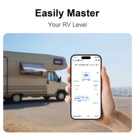 Easesuper Bluetooth Leveler Tool for Campers, LevelTrk Wireless RV Leveling System, Must-Have Accessory for RV Travel Trailer Motorhome, iOS/Android Compatible