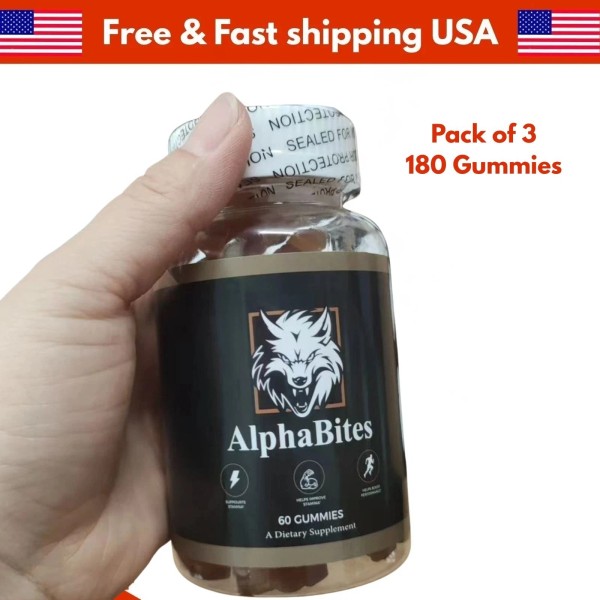 Branded Alpha Bites Gummies AlphaBites Max Performance Gummy Pack of